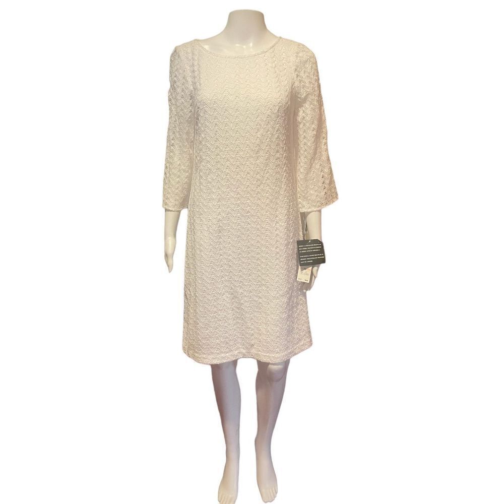 NEW Womens NINE WEST White Dress SZ 10 Medium M $99